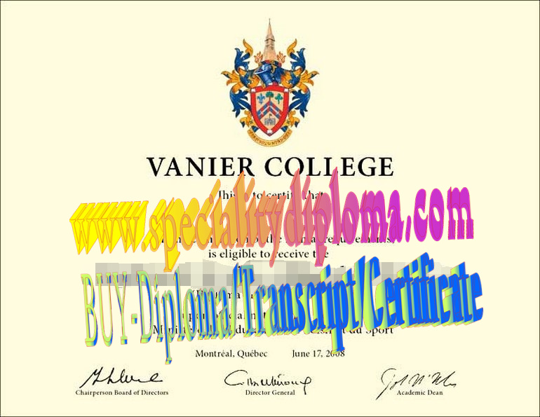 Fake Vanier College Diploma Makers