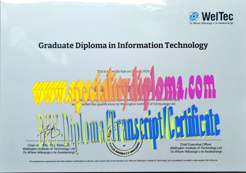 Fake Wellington Institute of Technology Diploma Degree