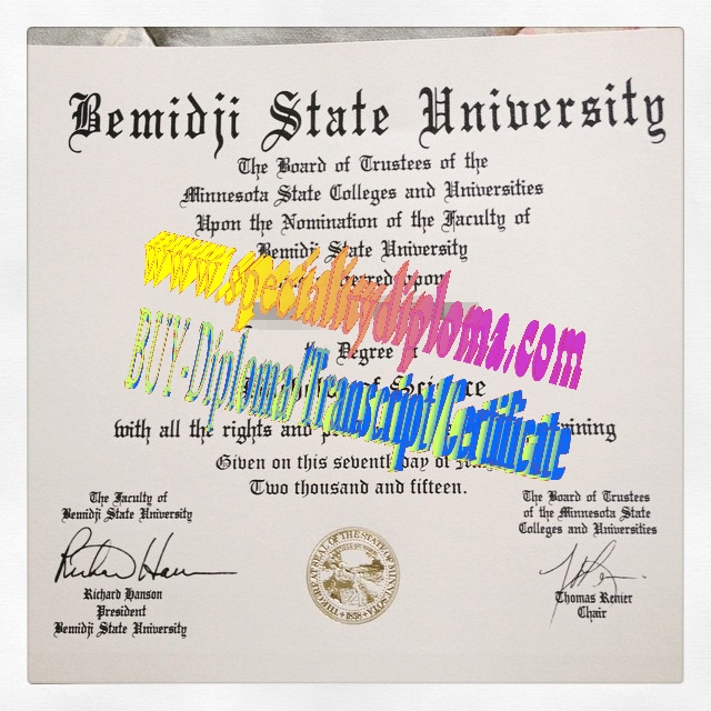 Fake bemidji state University Diploma Certificate