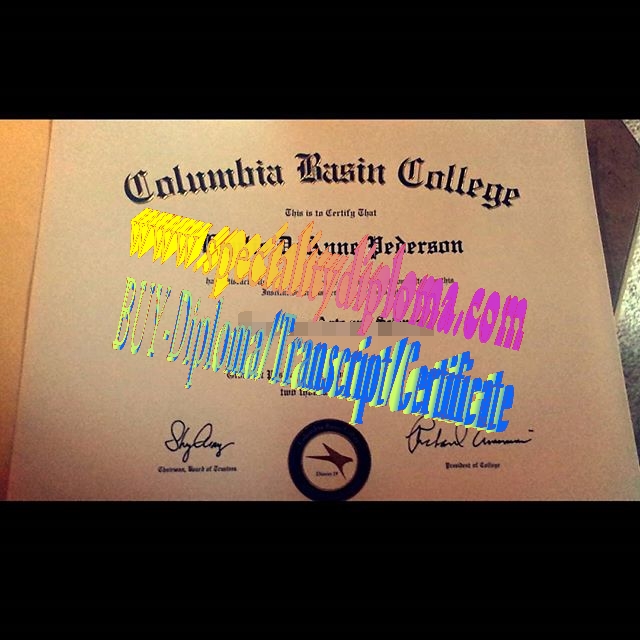 Fake columbia basin college Diploma Certificate