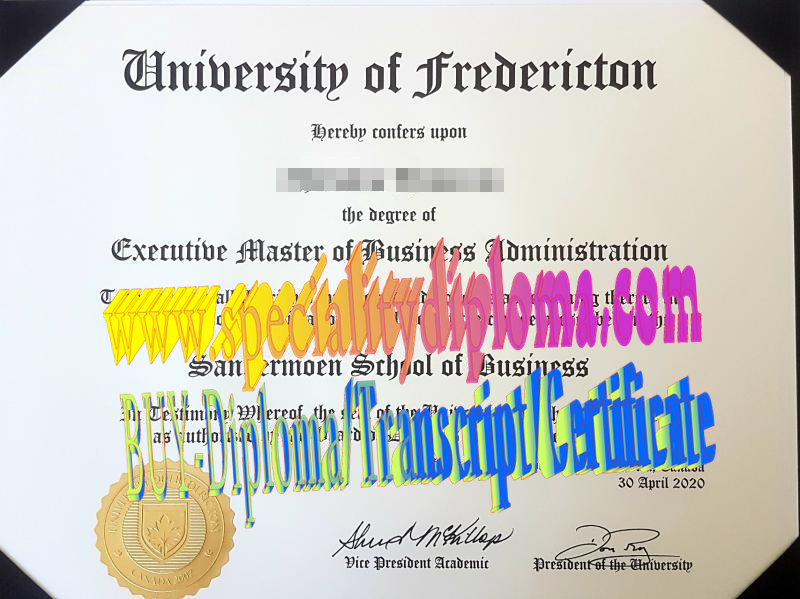 Fake university of fredericton Diploma Makers