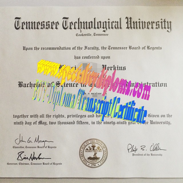 Make fake Tennessee Technological University Diploma