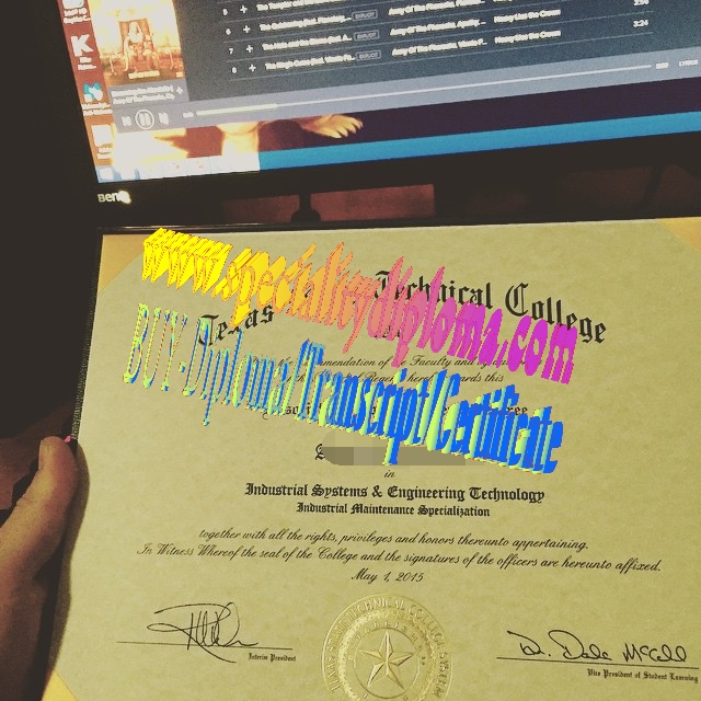 Make fake Texas State Technical College Waco Diploma