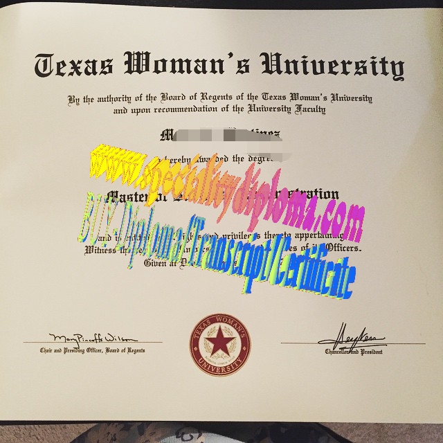 Make fake Texas Womans University Diploma