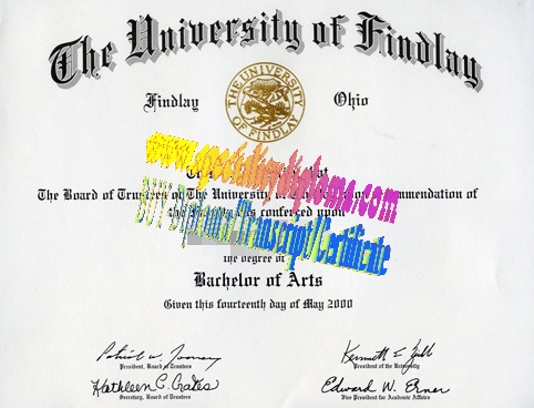 Make fake The University of Findlay Diploma