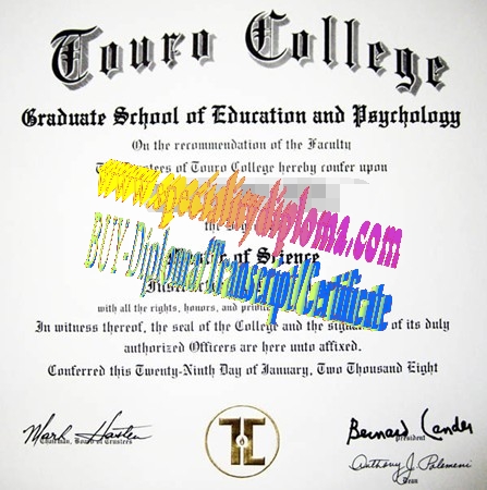 Make fake Touro College Diploma