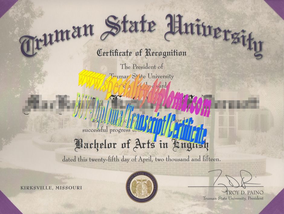 Make fake Truman State University Diploma