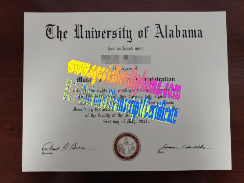 Make fake University of Alabama Diploma