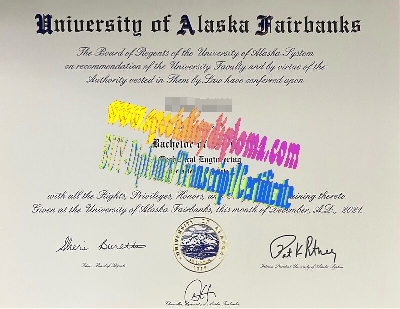 Make fake University of Alaska Fairbanks Diploma