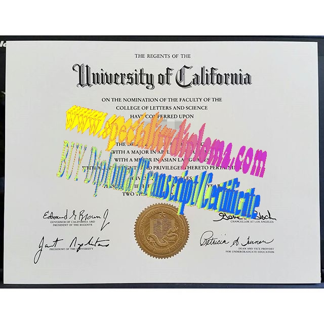 Make fake University of California, Los Angeles Diploma