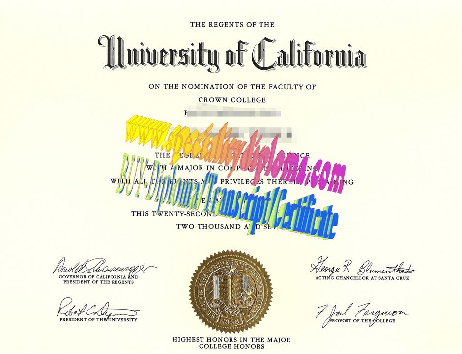 Make fake University of California Diploma