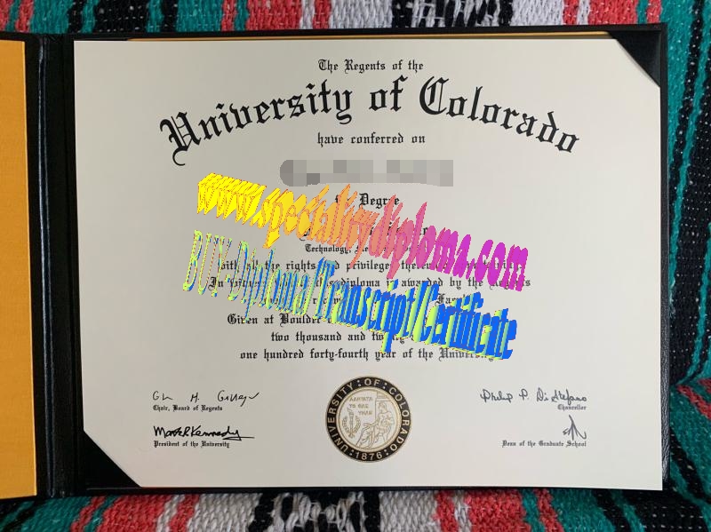 Make fake University of Colorado Boulder Diploma