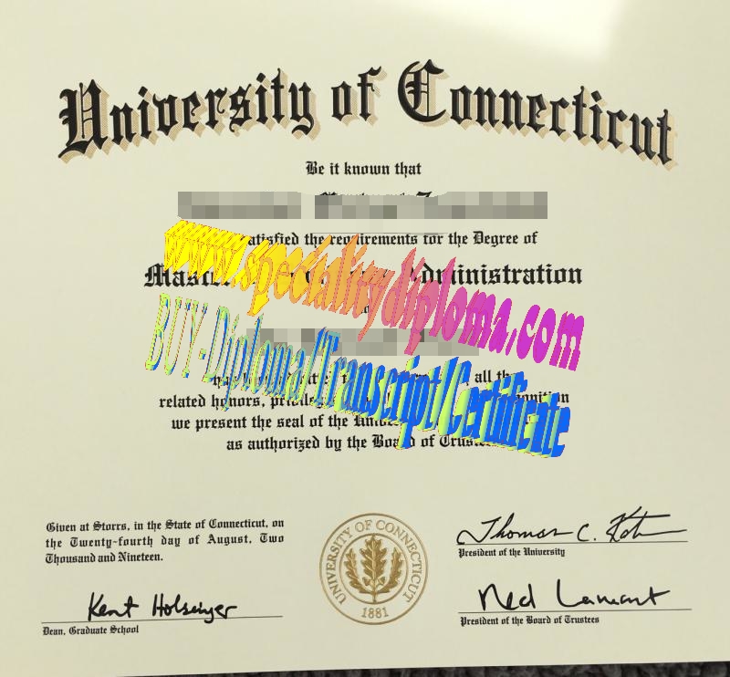 Make fake University of Connecticut Diploma