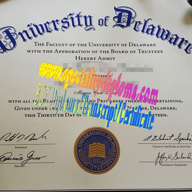 Make fake University of Delaware Diploma