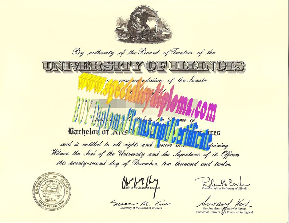 Make fake University of Illinois Diploma