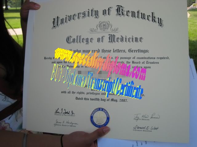 Make fake University of Kentucky College of Medicine Diploma