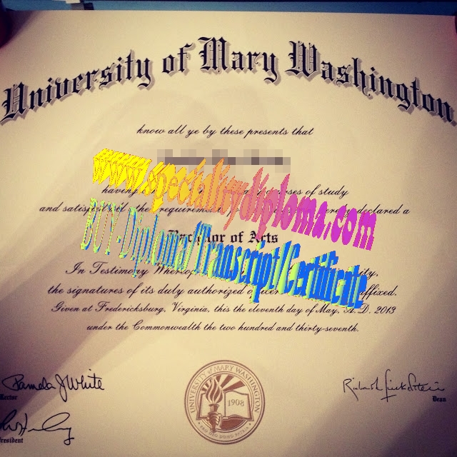 Make fake University of Mary Washington Diploma