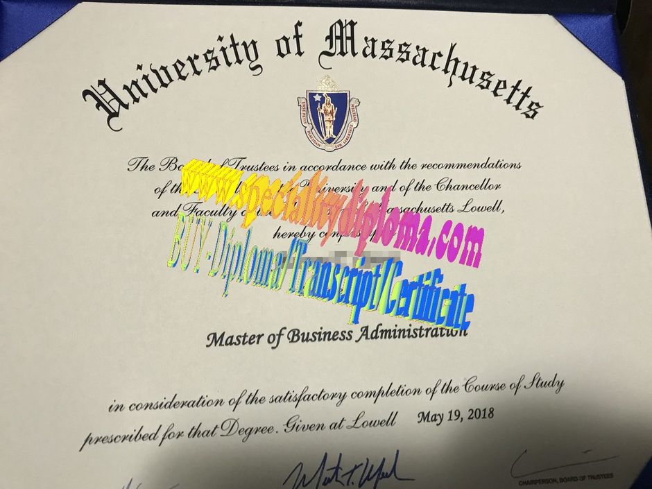 Make fake University of Massachusetts Lowell Diploma