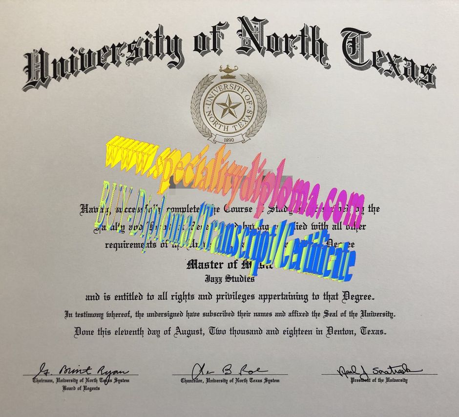 Make fake University of North Texas Diploma