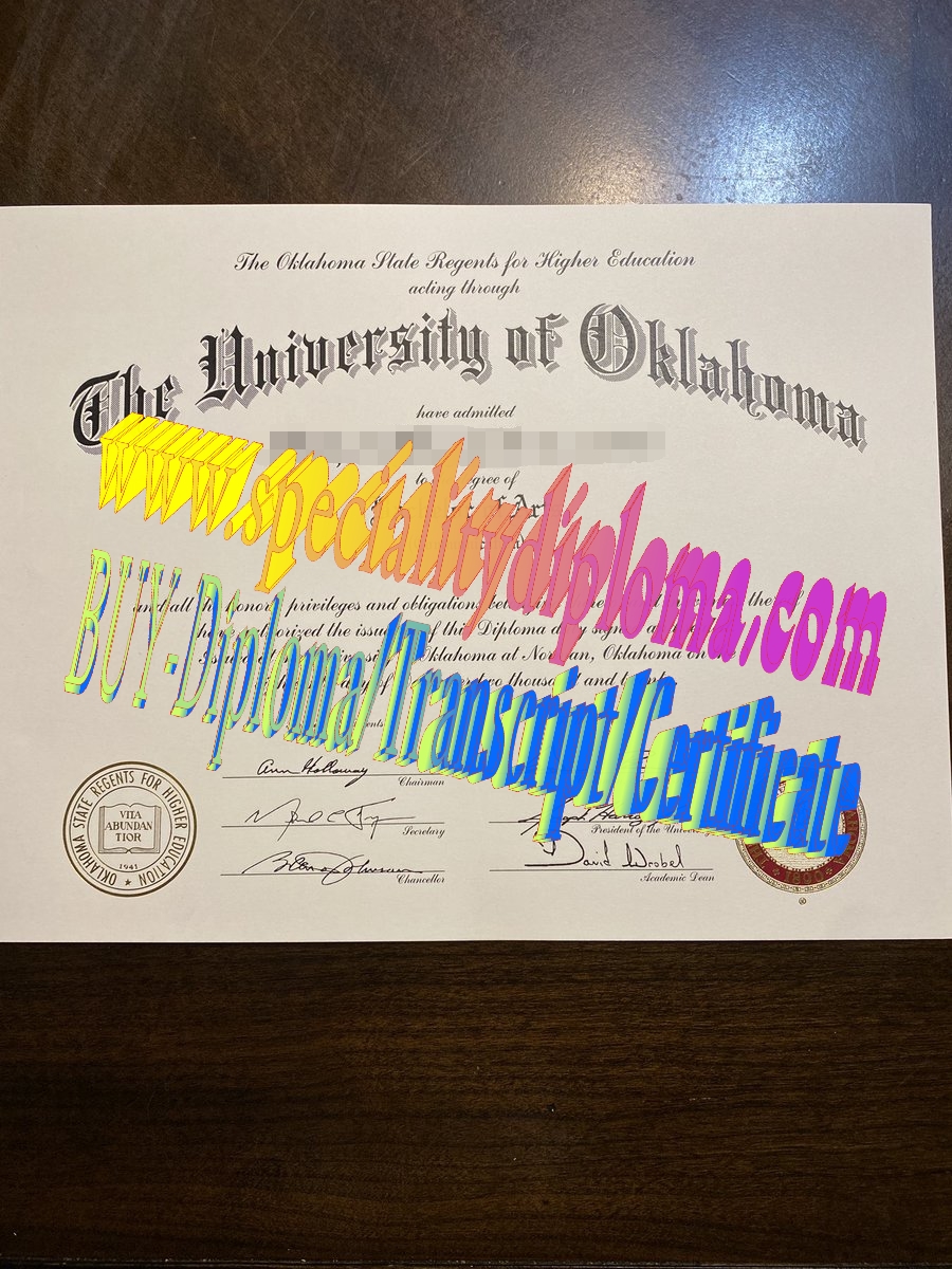 Make fake University of Oklahoma Diploma