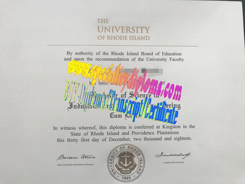 Make fake University of Rhode Island Diploma