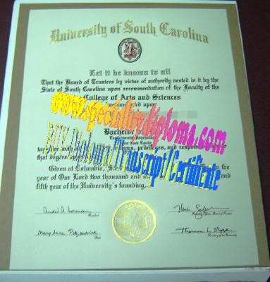 Make fake University of South Carolina Diploma