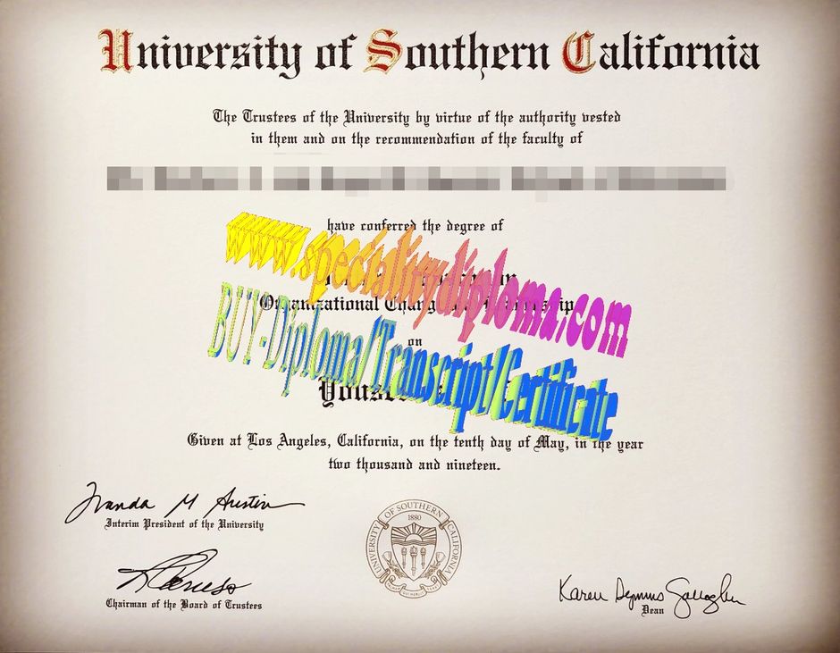 Make fake University of Southern California Diploma