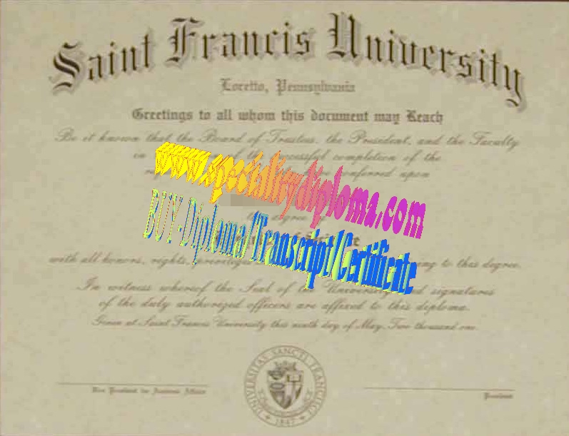 Make fake University of St. Francis Diploma