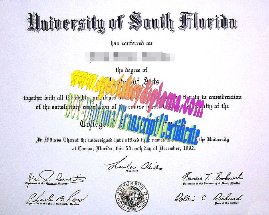 Make fake University of Tampa Diploma