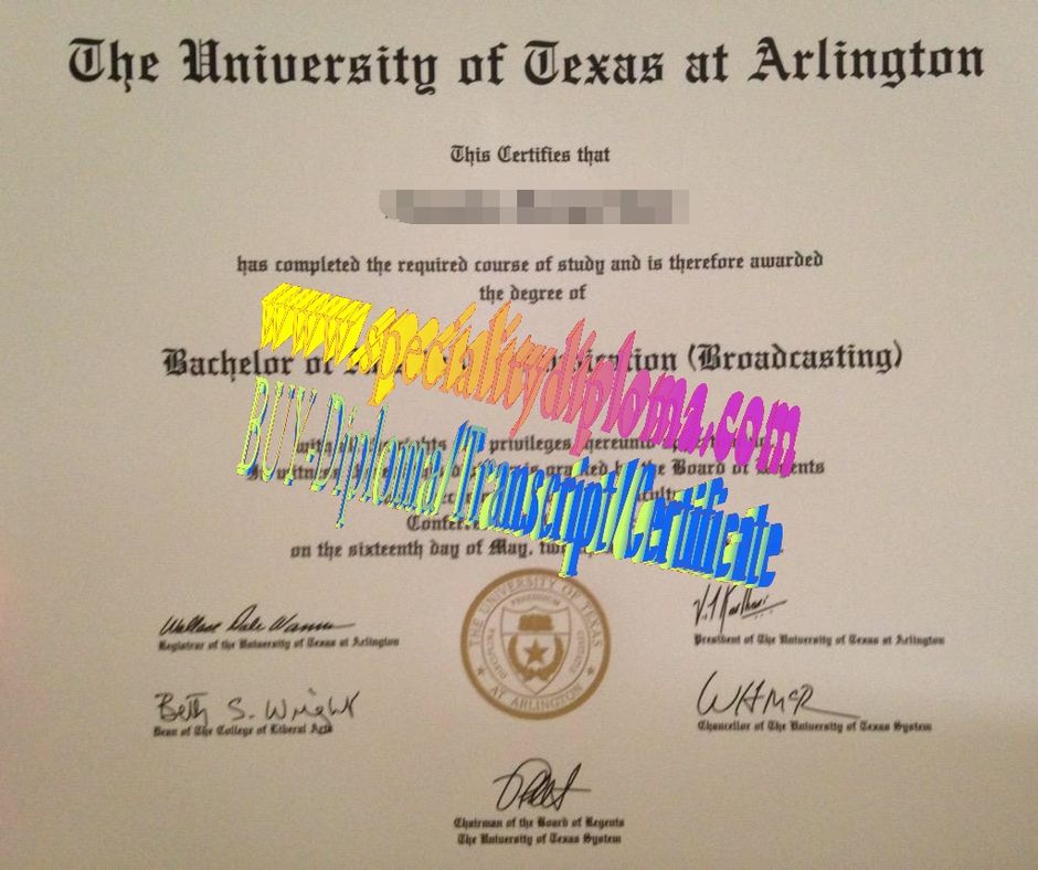 Make fake University of Texas Arlington Diploma