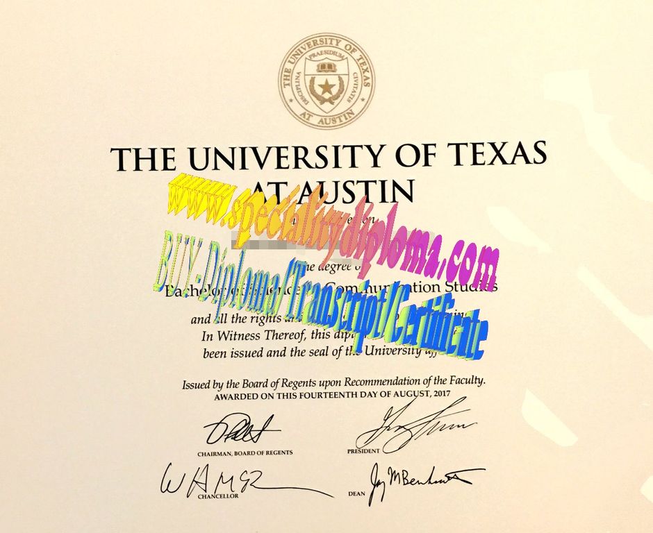 Make fake University of Texas at Austin Diploma