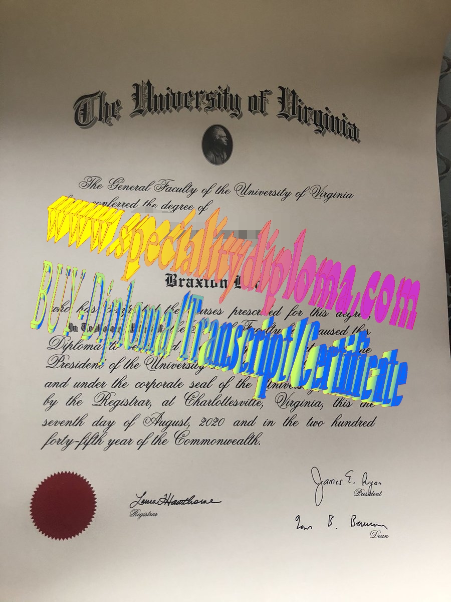 Make fake University of Virginia Diploma