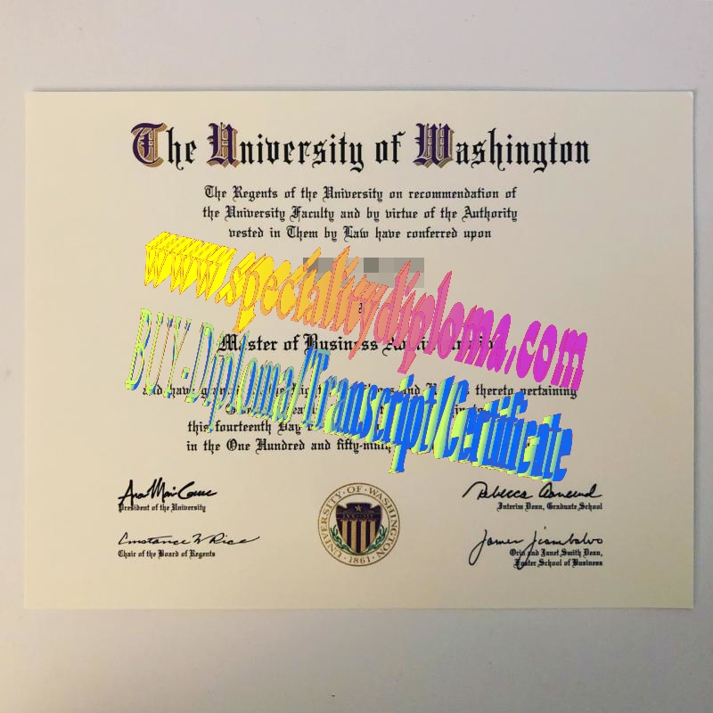 Make fake University of Washington, Seattle Diploma