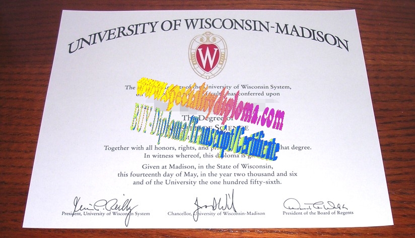 Make fake University of Wisconsin Madison Diploma