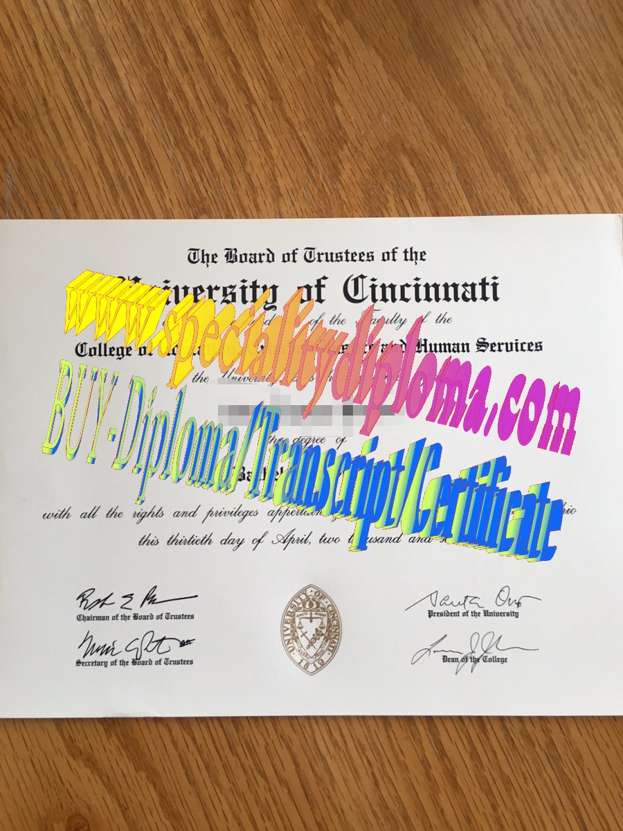 Make fake University of cincinnati Diploma