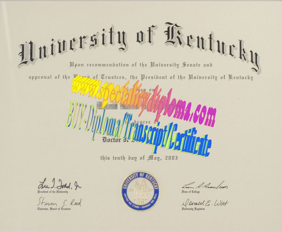 Make fake University of kentucky Diploma