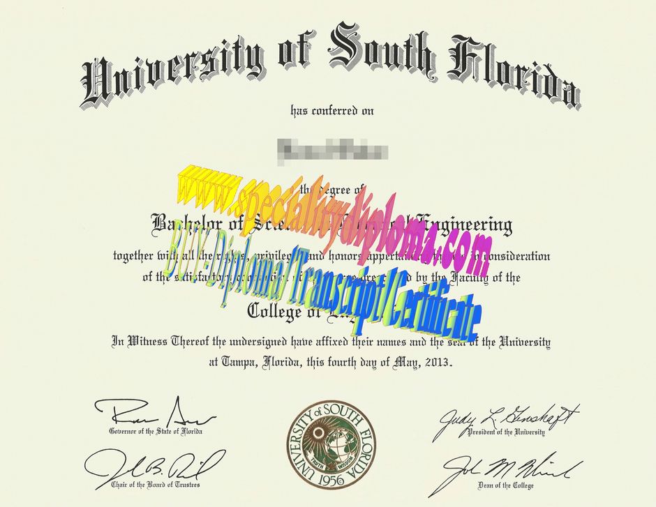 Make fake University of south Florida Diploma