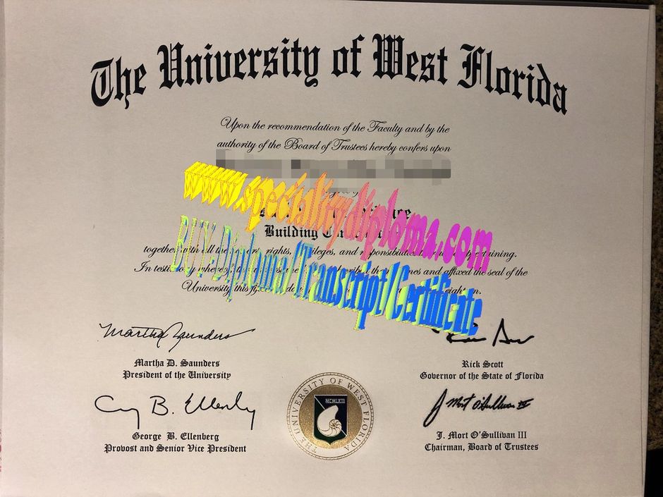 Make fake University of west Florida Diploma