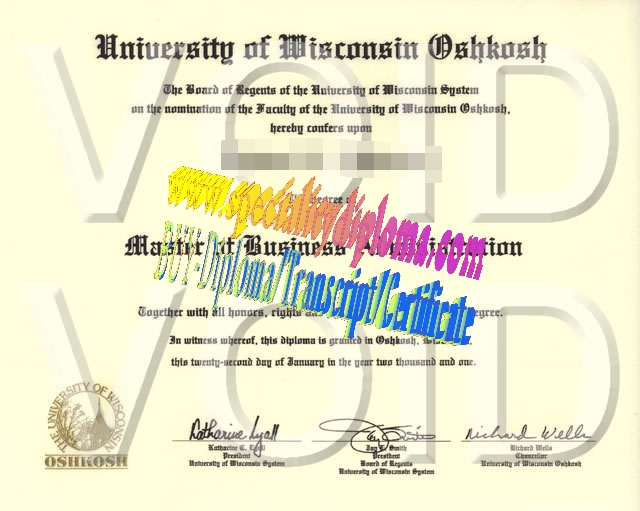 Make fake University of wisconsin oshkosh Diploma