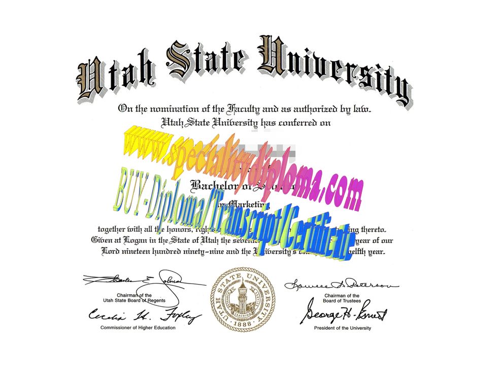 Make fake Utah State University Diploma