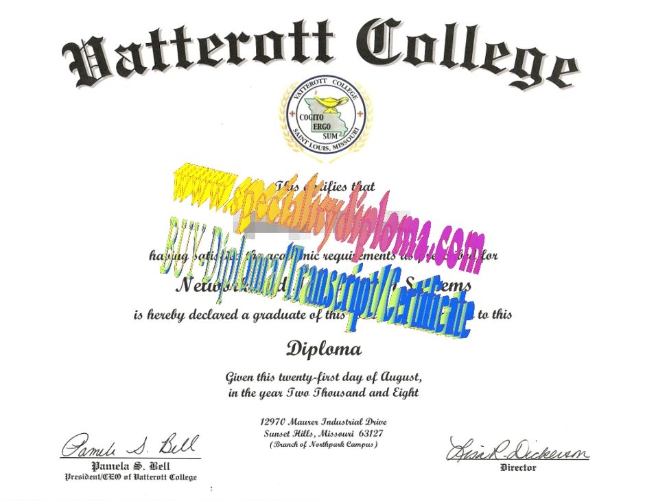 Make fake Vatterott College Diploma