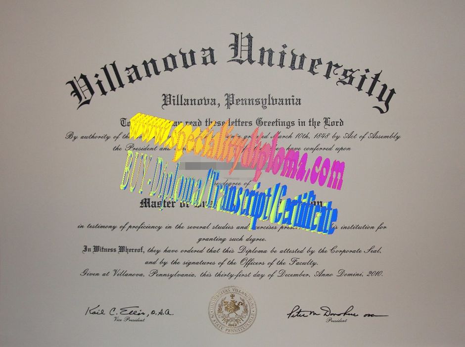 Make fake Villanova University Diploma