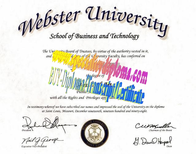 Make fake Webster University Diploma