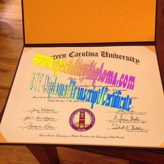 Make fake Western Carolina University Diploma