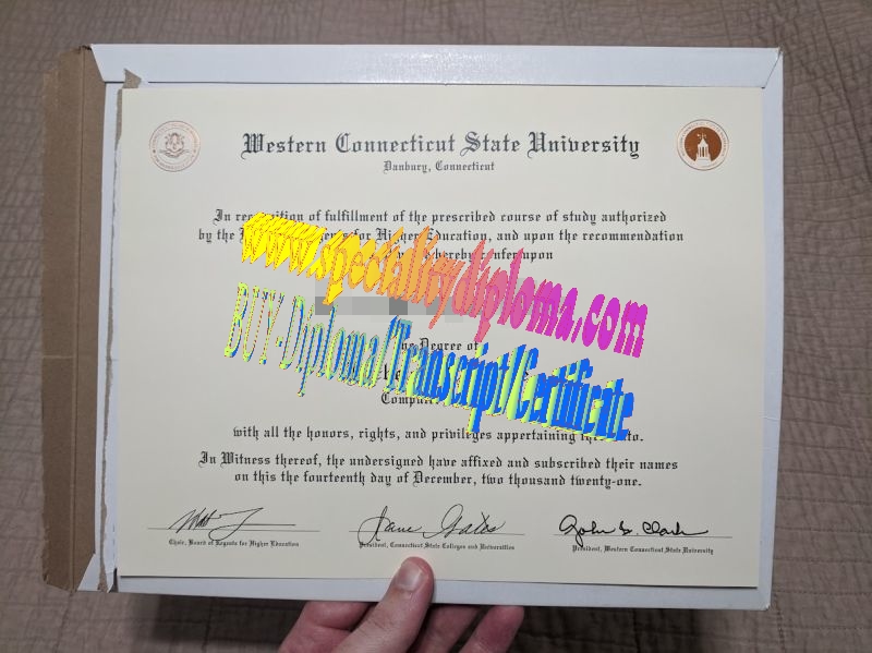 Make fake Western Connecticut State University Diploma