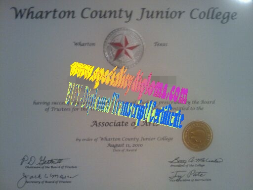 Make fake Wharton County Junior College Diploma