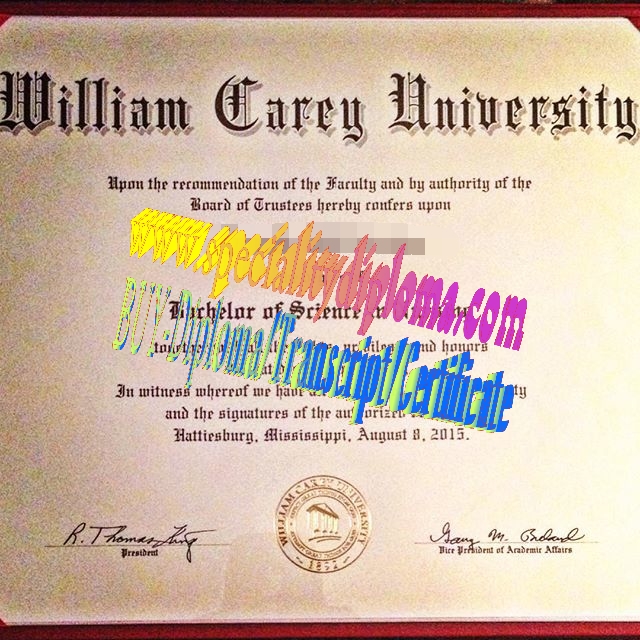 Make fake William Carey University Diploma