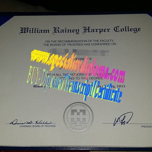 Make fake William Rainey Harper College Diploma