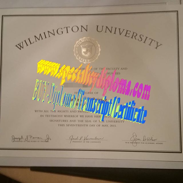 Make fake Wilmington University Diploma