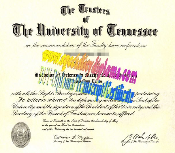 Make fake the University of tennessee Diploma